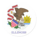 Illinois State Flag stickers