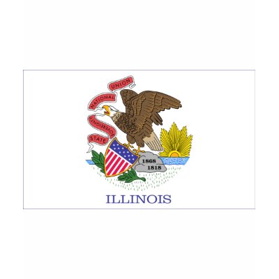 Illinois State Flag t-shirts