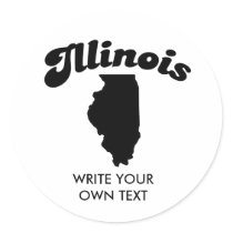 ILLINOIS STATE MOTTO T-SHIRT stickers