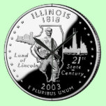 Illinois State Quarter Clock wall clocks