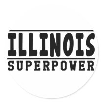 Illinois Superpower Designs Stickers