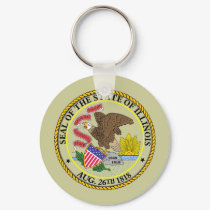 Illinois, USA keychains