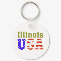 Illinois USA! keychains by All50States Illinois USA! keychains
