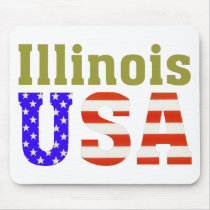 Illinois USA! mousepads by All50States Illinois USA! mousepads