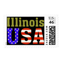 Illinois USA! postage