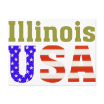 Illinois USA! postcards by All50States Illinois USA! postcards