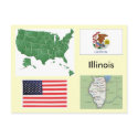 Illinois, USA postcards