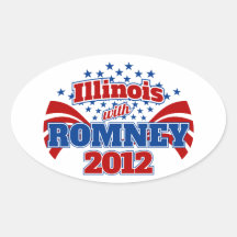 Illinois with Romney 2012 Sticker