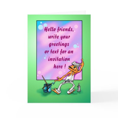 Illow artpainter - Customizable Greetingcard by Illow_Orange