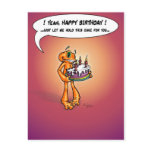 Illow Orange - Happy Birthday Postcard