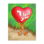 Illow Orange - I love you - Postcard