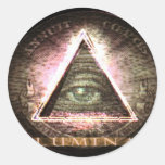 ILLUMINAATI ROUND STICKER