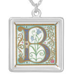 Illuminata *B* Monogrammed Silver-Plated Necklace necklaces