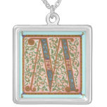 Illuminata *M* Monogrammed Silver-Plated Necklace necklaces