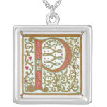 Illuminata *P* Monogrammed Silver-Plated Necklace necklaces
