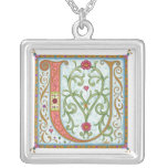 Illuminata *U* Monogrammed Silver-Plated Necklace necklaces