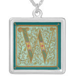 Illuminata *W* Monogrammed Silver-Plated Necklace necklaces
