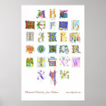illuminated alphabet posters