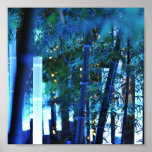 Illuminated Bamboo. Tokyo, Japan. Print