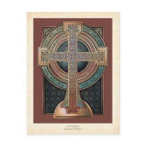 Illuminated Celtic Cross Postcard
