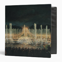 Illuminated Fountain Display 3 Ring Binder