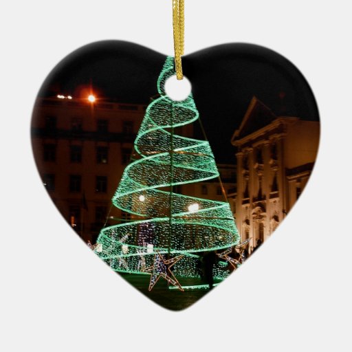illuminated green christmas tree ceramic ornament zazzle illuminated green christmas tree ceramic ornament zazzle