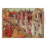 Illuminated miniature from a universal greeting cards