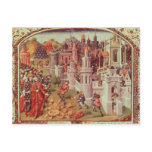Illuminated miniature from a universal post cards