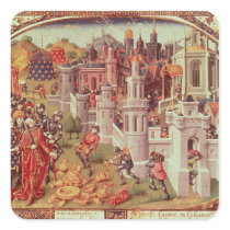 Illuminated miniature from a universal square stickers