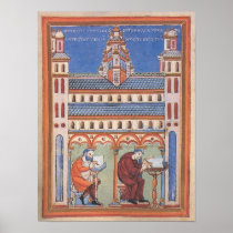 Illuminated Saint Page Print
