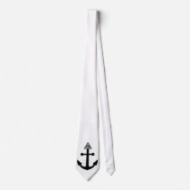 anchor, vintage, illuminati, eyes of providence, funny, inspirational, cool, humor, nautical, anchor tie, hip, tattoo, hipster, art, old school, music, inspire, tie, Tie with custom graphic design