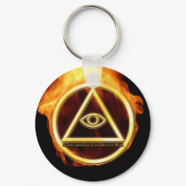 Illuminati on Fire keychains by RDarrow Illuminati on Fire keychains