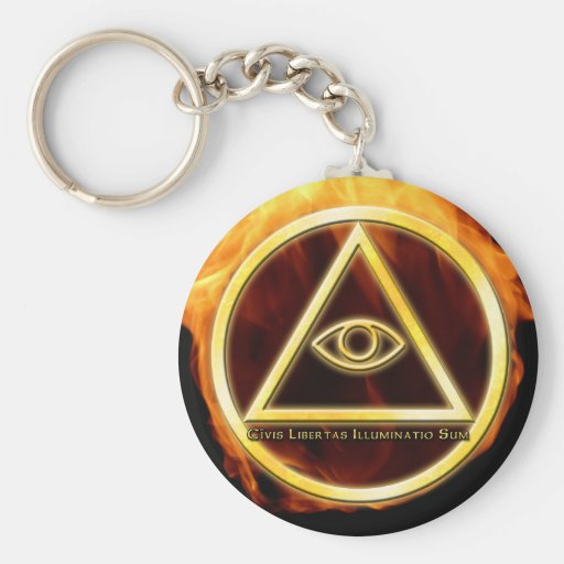 Illuminati on Fire Keychain Zazzle Illuminati on Fire Keychain Zazzle