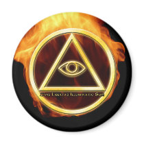 Illuminati on Fire magnets