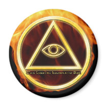 Illuminati on Fire magnets
