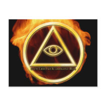 Illuminati on Fire postcards