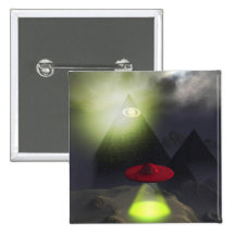 Illuminati Pyramid and UFO Button