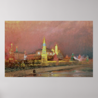 Illumination in the Kremlin, 1896 Poster