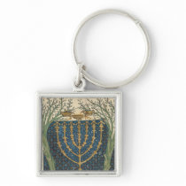 Illumination of a menorah, from key chains