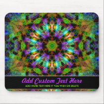 illuminous Geometric Mandala Mousepad