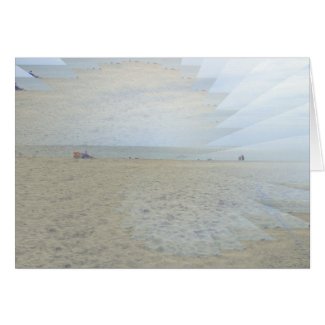 Illusion of a Golden Beach Merchandise Greeting Cards