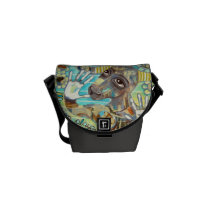 Illusion Player Contemporary Art Handbag messenger bags