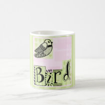 Illustrated Bird Coffee Mug mugs