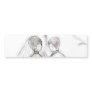 Illustrated Bride and Groom Bumper Sticker