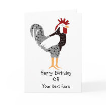 Illustrated Chicken card