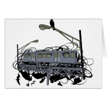 Illustrated El Train & Crows cards