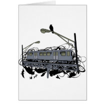 Illustrated El Train & Crows cards