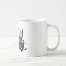 Illustrated El Train & Crows Mugs