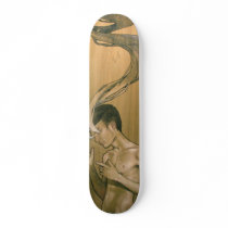 Illustrated Eyes Of Smoke Skate Board skateboards