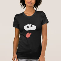 Illustrated Face with colorful background t-shirts